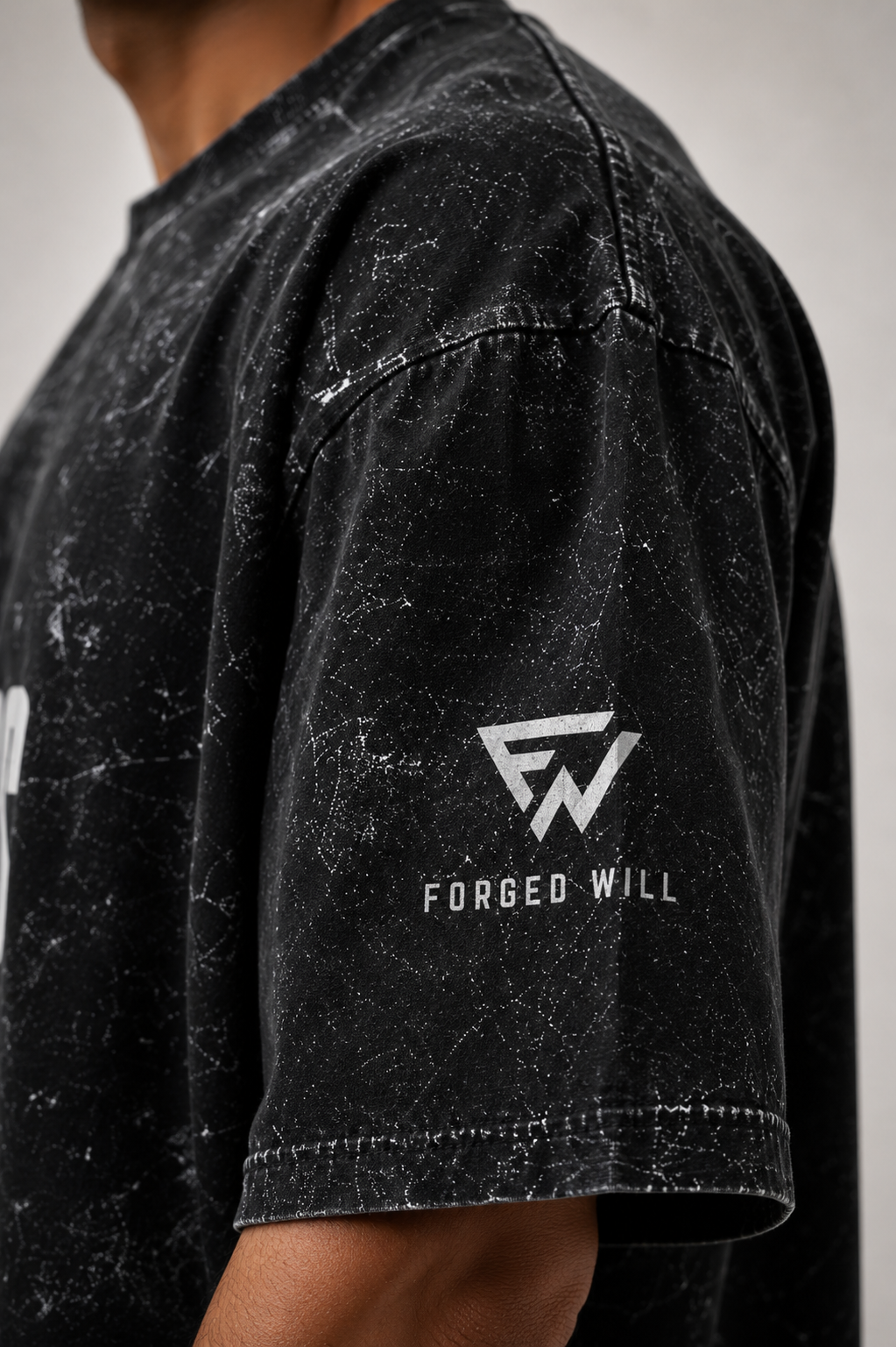 FEARLESS - Acid Washed Oversized Tee